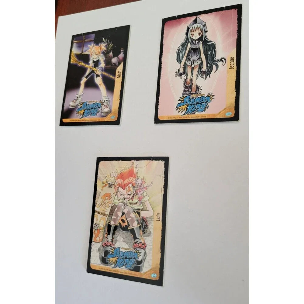 2004 Upper Deck Shonen Jump's Shaman King Matti, Jeanne, and Lola Lot of 3 Cards